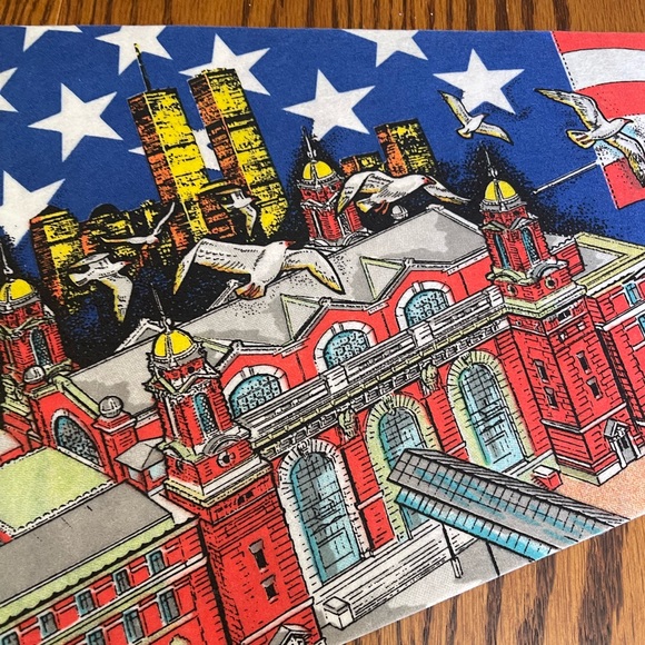 Souvenir Pennant Ellis Island New York - Picture 3 of 4